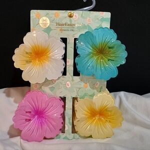 New Hair Essentials Hawaiian Vacation Four Pack Hair Clips